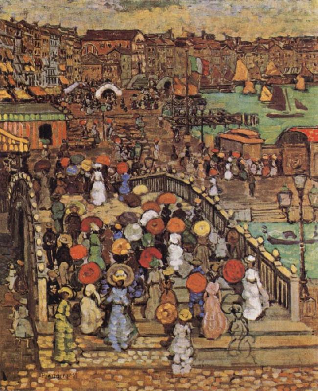 Ponte della Paglia in Venice, Maurice Prendergast